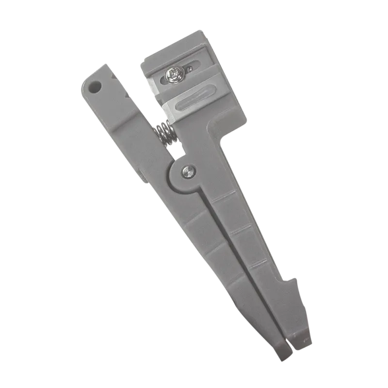 CLESTE dezizolare cablu, LOGILINK, functii: dezizolare cablu, fibra optica, coaxial, si Cu pana la 3.2mm, maner antialunecare, 3x lame drepte, 1x lama rotunda, gri, "WZ0063"