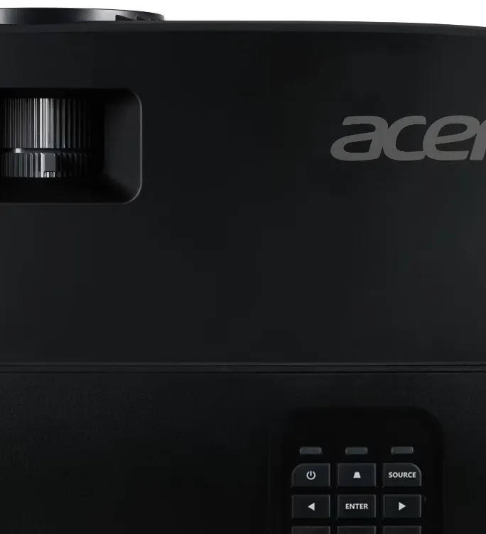 Videoproiector Acer X1229, XGA 1024* 768, up to WUXGA 1920*1200, 4.800 lumeni, 4:3/ 16:9, 20.000:1, dimensiune maxima imagine 300'', distanta maxima de proiectie 12m, boxa 3W, lampa 5.000 ore/ 20.000 ore ExtremEco, 2.4 kg, D-sub, composite video, 2*HDMI, PC audio in/ out, DC Out (5V/1.5A, USB Type