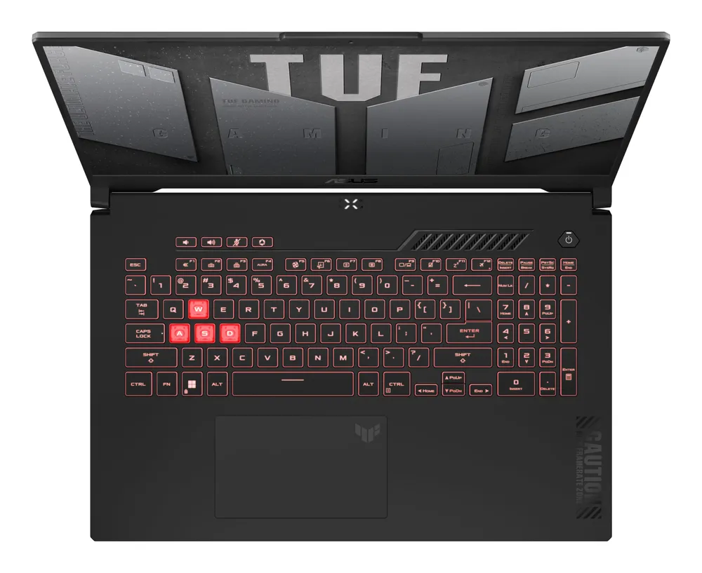 ASUS TUF Gaming A17 FA707NUG-HX159 AMD Ryzen 7 7445HS 17.3inch FHD 16:9 16GB DDR5 1TB PCIe NVMe M.2 SSD RTX 4050 2Y NOOS