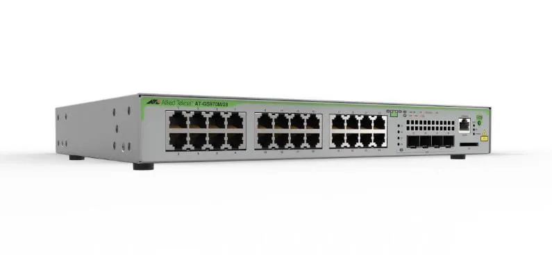 NET SWITCH 16PORT 10/100/1000T/+2SFP AT-GS970M/18PS-50 ALLIED