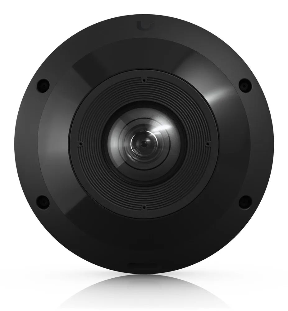 UBIQUITI UVC-G6-Pro-360-B All-weather, vandal-resistant 12MP PoE camera with panoramic 360 coverage, digital pan-tilt-zoom functionality, and smart IR functionality