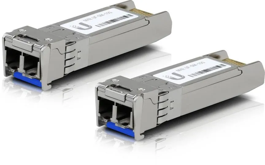 Ubiquiti UACC-OM-SM-10G-D-2. Tip aparat emisie-recepție SFP: Fibră optică, Rată maximă transfer de date: 10000 Mbit/s, Tipul de interfaţă: SFP+. Culoarea produsului: Argint. Cantitate per ambalaj: 2 buc.