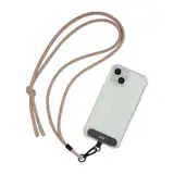 TNB Universal necklace for smartphone + fixation flap - Sand beige