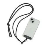 TNB Universal necklace for smartphone + fixation flap - Dark gery