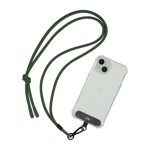 TNB Universal necklace for smartphone + fixation flap - Green