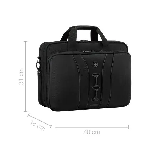 Wenger, Legacy Black Series, 16" Laptop Briefcase, Black "653630"