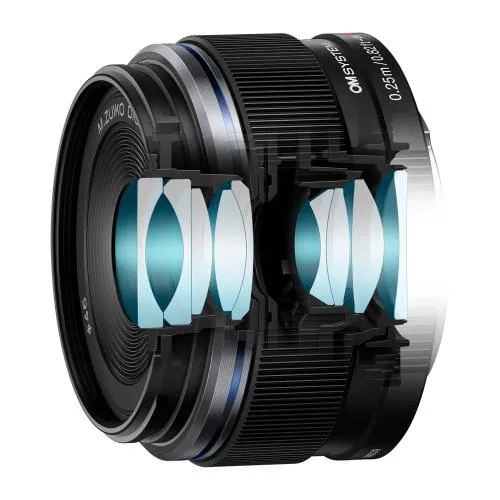 M.Zuiko Digital ED 17mm F1.8 II / EW-M1718-2 black "V336020BW000" (timbru verde 0.18 lei)