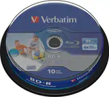 BD-R VERBATIM 25GB, viteza 6x, 10 buc, Single Layer, spindle, printabil