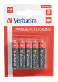 BATERIE VERBATIM  AAA (R3), 1.5V alcalina, 10 buc., 49874