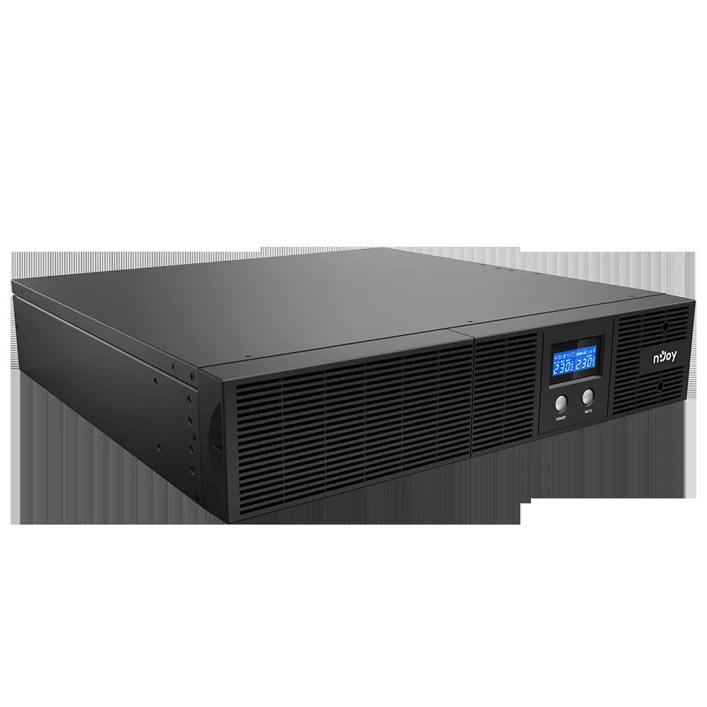 UPS NJOY, "Argus 2200", Line Int. cu sinusoida pura cu management, rack, 2200VA/1320W, AVR, IEC x 4, 2 x baterie 12V/9Ah, display LCD, back-up 1 - 10 min., "PWUP-LI220AG-CG01B" (timbru verde 11 lei)