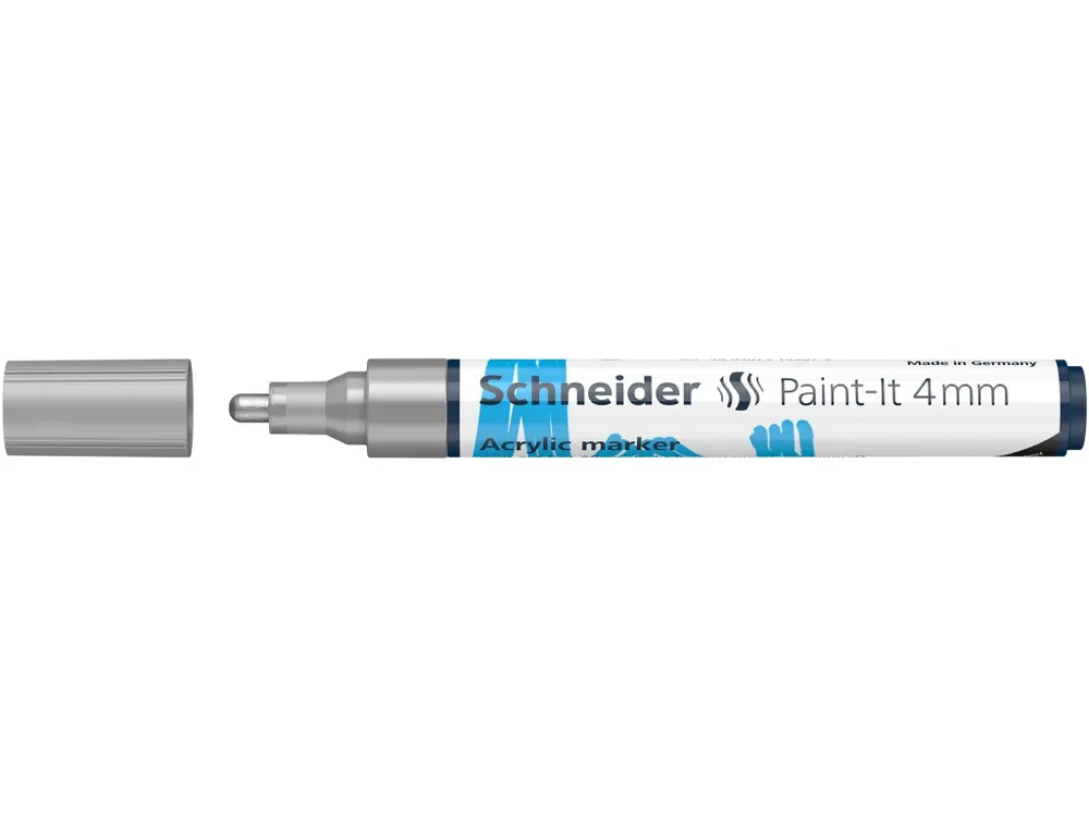 Marker cu vopsea acrilica Paint-It 320 4 mm Schneider Argintiu