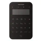 Tastatura wireless LCD AX PRO Hikvision DS-PK1-LT-WE/BK, 868MHz two-way Tri-X wireless technology; distanta comunicare RF : 1200m camp deschis; stay/away arm, disarm, silent alarm, output control; complet configurabil la distanță prin APP; baterii: 4 x CR123 incluse, durata de viata a bateriei: 2
